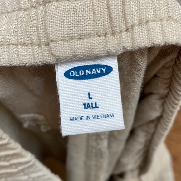 Old Navy Beige Linen Pants - Picture 4 of 4